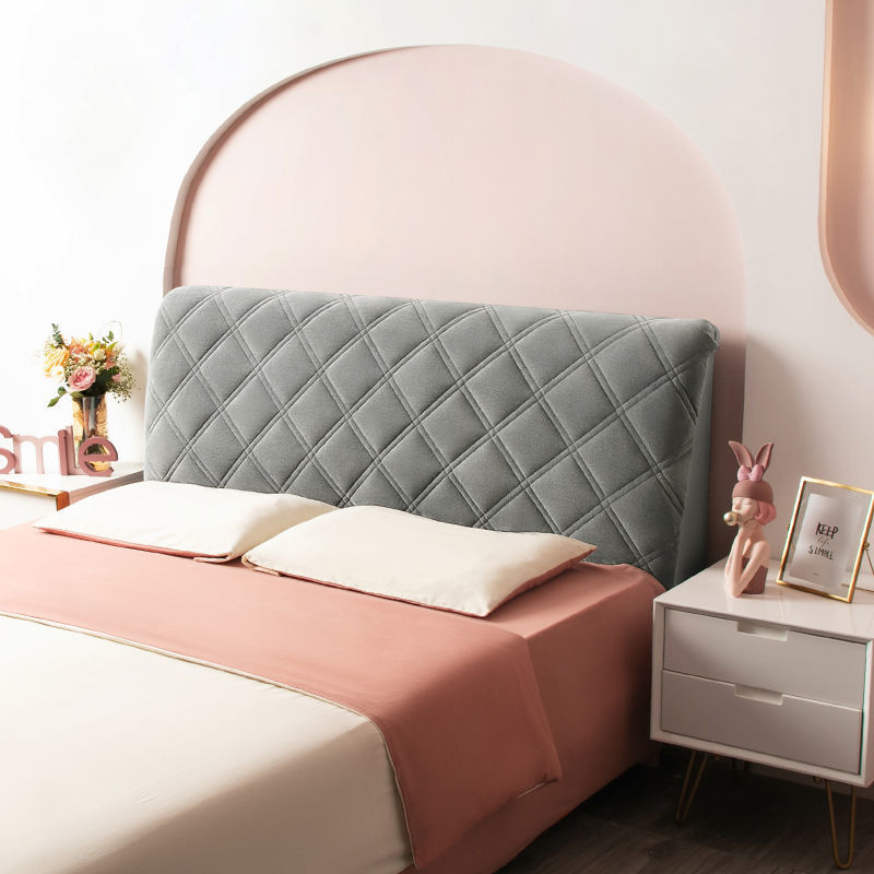 HKM-949395 Universal Soft Bed Head Cover for Wooden Bed with Thick Backrest - Various Colors & Sizes Available