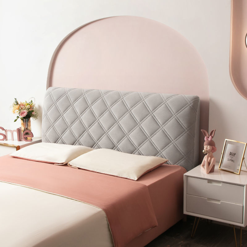 HKM-949395 Universal Soft Bed Head Cover for Wooden Bed with Thick Backrest - Various Colors & Sizes Available