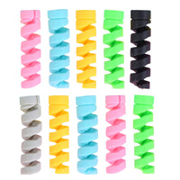 HKM-949459 Data Cable Protective Sleeve - Random Color, 3cm Plastic Length for Easy Cable Management