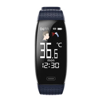 HKM-949587 Smart Bracelet with Real-time Body Temperature and Heart Rate Monitoring, IP67 Waterproof, USB Charging, and Multi-function Health Tracking