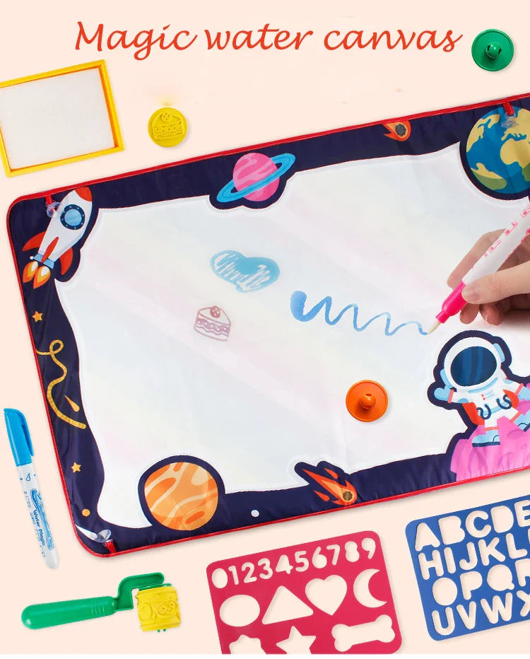 HKM-949651 Magic Aqua Doodle Mat for Kids with Accessories - Large 110x70 cm Water Drawing Toy