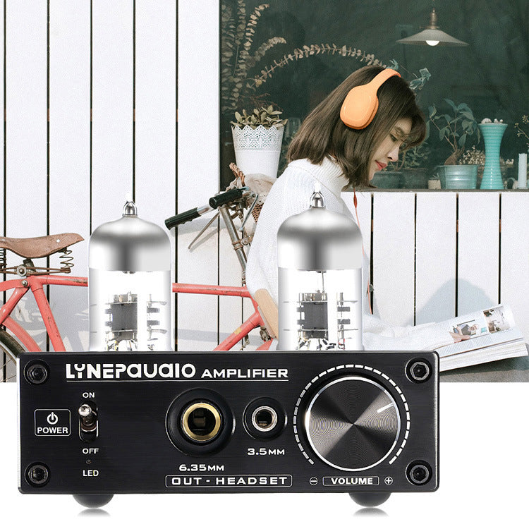 HKM-949779 Vacuum Tube Power Amplifier with USB & 3.5mm Inputs, Multiple Stereo Outputs
