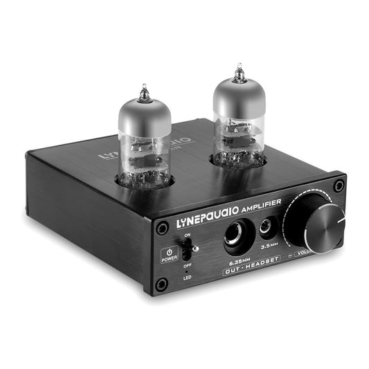 KTX-949779 Vacuum Tube Power Amplifier with USB & 3.5mm Inputs, Multiple Stereo Outputs