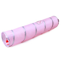 HKM-949907 Foldable Pet Tunnel for Cats, Small Puppies, and Small Animals - Durable Polyester Design, 120x24x24cm