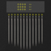 HKM-949907 Self-Threading Needles Set for Easy Sewing - 12 Automatic Hand Needles with Storage Tube