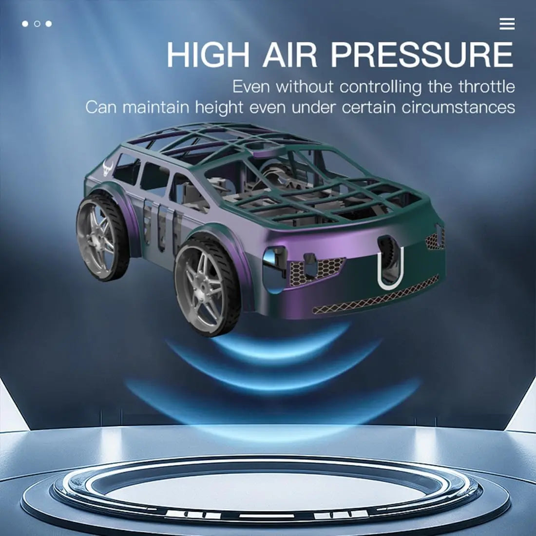 HKM-950035 2 in 1 Remote Control Flying Car with Headless Mode and LED Lights, Electric RC Vehicle for Indoor and Outdoor Use