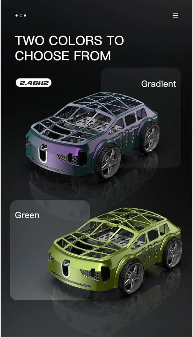 HKM-950035 2 in 1 Remote Control Flying Car with Headless Mode and LED Lights, Electric RC Vehicle for Indoor and Outdoor Use