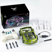 HKM-950035 2 in 1 Remote Control Flying Car with Headless Mode and LED Lights, Electric RC Vehicle for Indoor and Outdoor Use