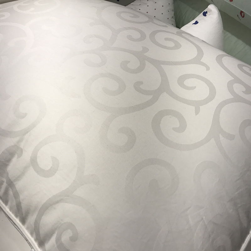 HKM-950035 Cotton Jacquard Pillow with Superfine Fiber Fill, 48x74 cm
