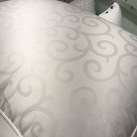 HKM-950035 Cotton Jacquard Pillow with Superfine Fiber Fill, 48x74 cm