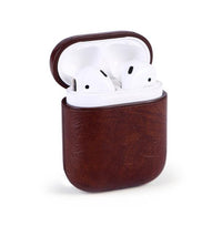 HKM-950099 Genuine Leather Protective Case for AirPods – Sleek Earphone Charger Storage