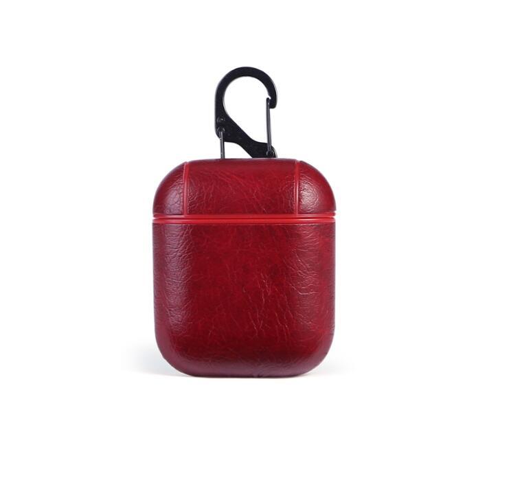 HKM-950099 Genuine Leather Protective Case for AirPods – Sleek Earphone Charger Storage