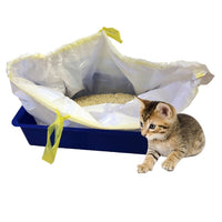 HKM-950163 Durable Disposable Cat Sandbags with Drawstring - 7 Pieces per Roll in Various Sizes