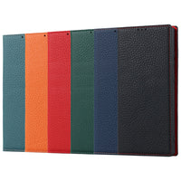 HKM-950163 Genuine Leather Flip Case with Card Holder for Samsung S25 Ultra - Multiple Color Options Available