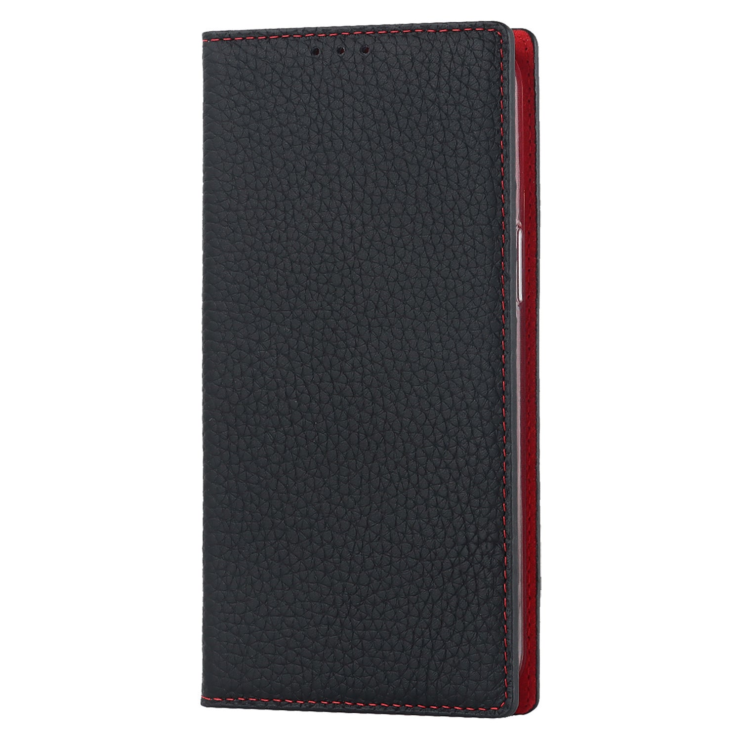 HKM-950163 Genuine Leather Flip Case with Card Holder for Samsung S25 Ultra - Multiple Color Options Available