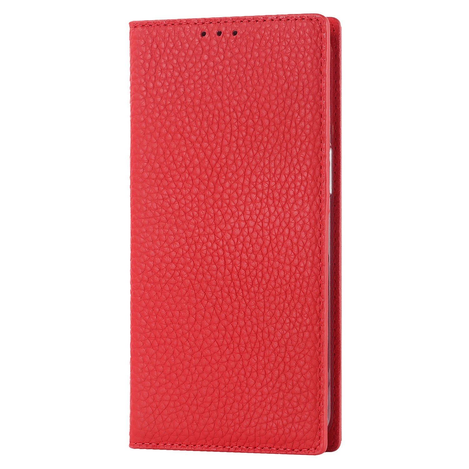 HKM-950163 Genuine Leather Flip Case with Card Holder for Samsung S25 Ultra - Multiple Color Options Available