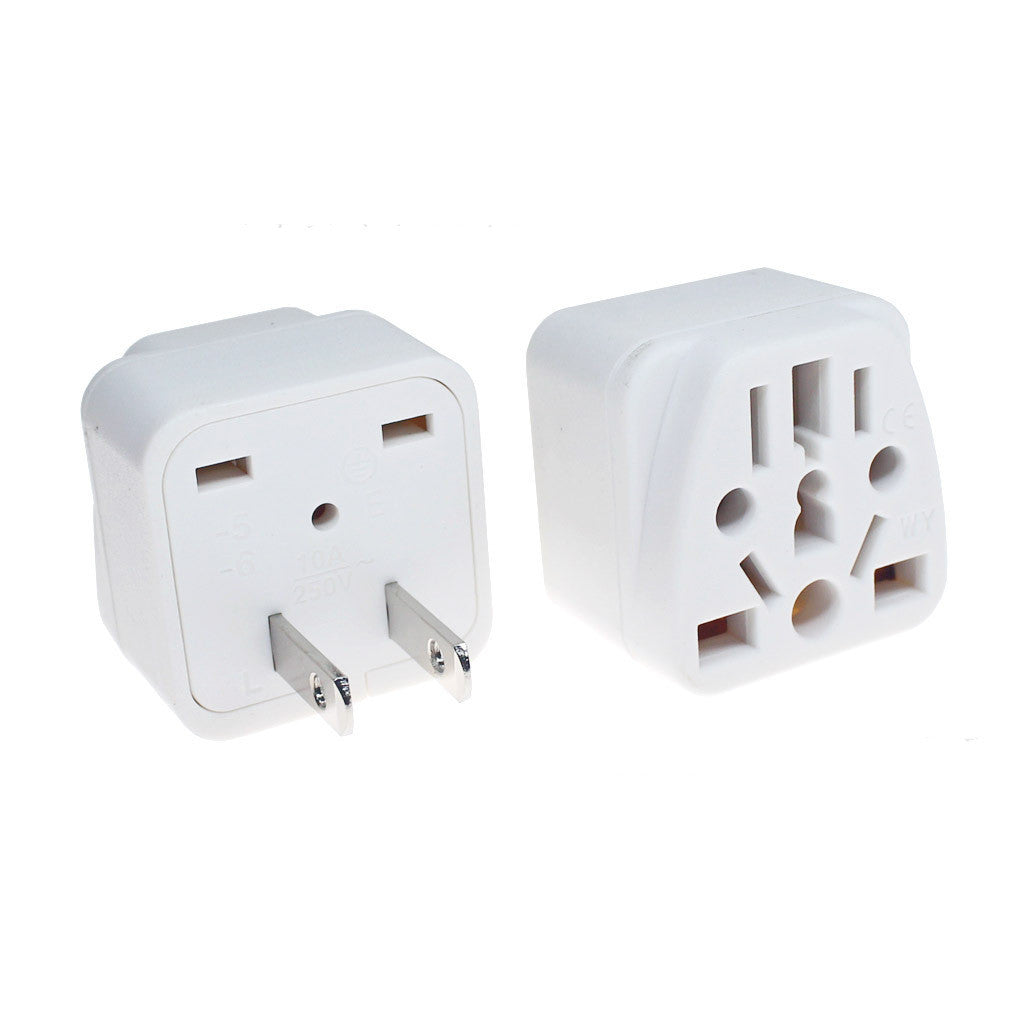 HKM-950419 Multi-Function Conversion Plug for Panel Socket – 5 Holes, 10A, 250V, PVC Material, Black & White