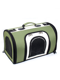 HKM-950419 Portable One-Shoulder Breathable Cat and Dog Backpack Carrier - Oxford Cloth Space Capsule Design