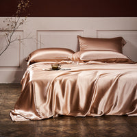 HKM-950547 25 lb Mulberry Silk Four Piece Bedding Set with Duvet Cover and Pillowcases