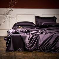 HKM-950547 25 lb Mulberry Silk Four Piece Bedding Set with Duvet Cover and Pillowcases