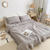 HKM-950547 Light Yellow Pure Cotton Summer Bed Sheet, 1.8*2.2m Size, Plain Design
