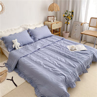HKM-950547 Light Yellow Pure Cotton Summer Bed Sheet, 1.8*2.2m Size, Plain Design