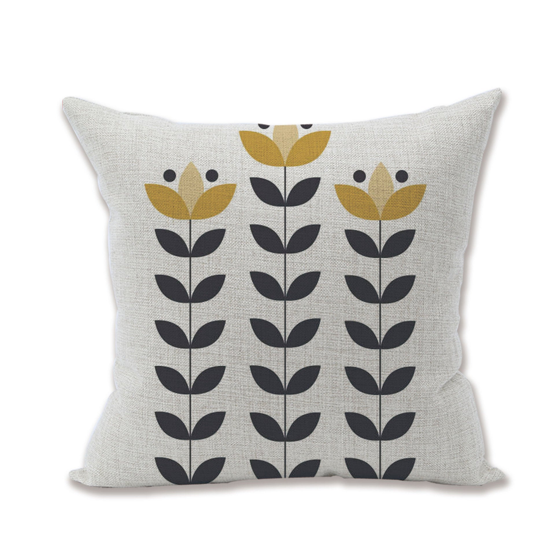HKM-950611 Linen Blend Pillowcase for Home Office Sofa - Beige, 45x45cm