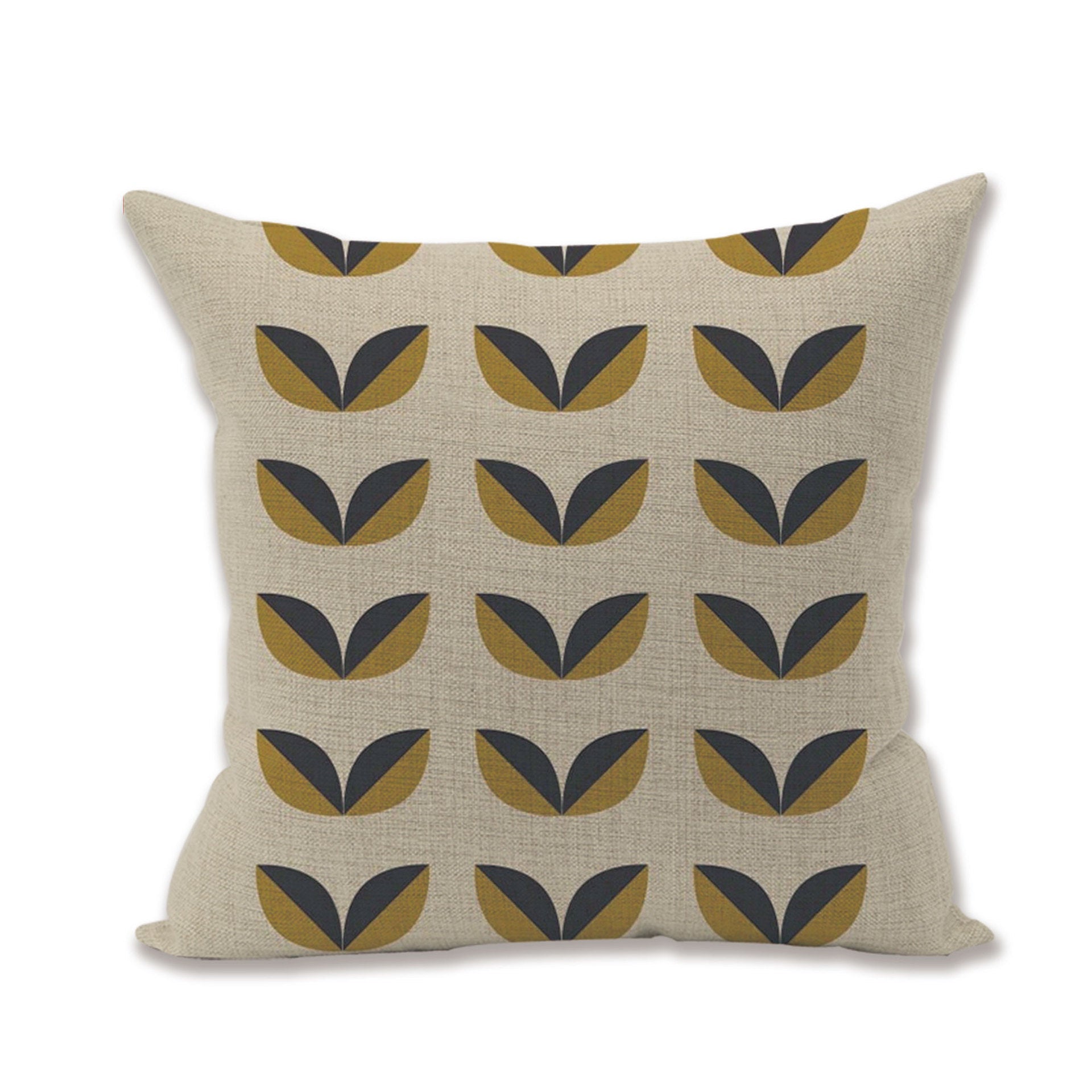 HKM-950611 Linen Blend Pillowcase for Home Office Sofa - Beige, 45x45cm