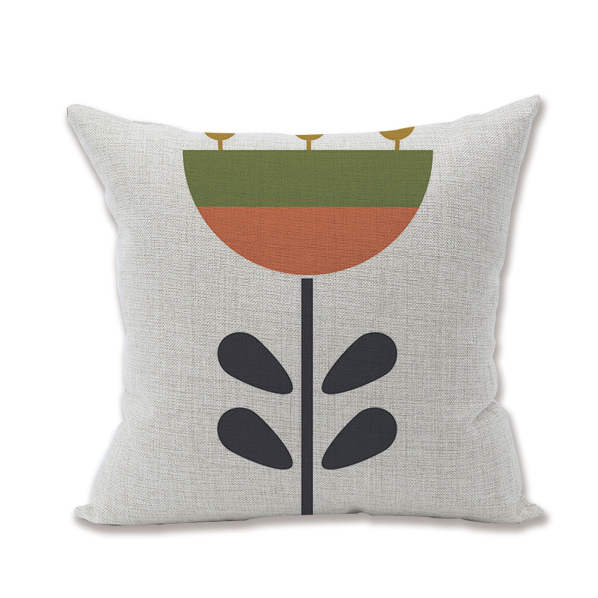 HKM-950611 Linen Blend Pillowcase for Home Office Sofa - Beige, 45x45cm