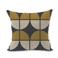 HKM-950611 Linen Blend Pillowcase for Home Office Sofa - Beige, 45x45cm