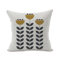 HKM-950611 Linen Blend Pillowcase for Home Office Sofa - Beige, 45x45cm