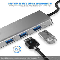 HKM-950611 Twelve-Port High-Speed Notebook Docking Station Hub - Compact & Efficient Connectivity Solution