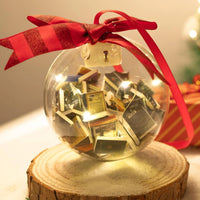 HKM-950675 Christmas Ball Pendant Decoration - Plastic, 9cm - Festive Ornament for Holiday Decor