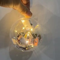 HKM-950675 Christmas Ball Pendant Decoration - Plastic, 9cm - Festive Ornament for Holiday Decor