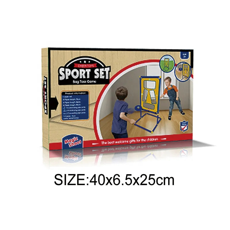HKM-950867 Outdoor Flying Disc Set for Kids with Goal - Sports Fun for Ages 5 to 13