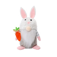 HKM-951059 Handmade Easter Faceless Gnome Rabbit Doll for Home Decoration, Plush Hanging Bunny Toy, Perfect for Kids and Spring Celebrations