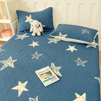 HKM-951059 Modern Floral Tatami Non-Slip Bed Cover Set in Three Sizes