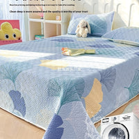 HKM-951059 Modern Floral Tatami Non-Slip Bed Cover Set in Three Sizes