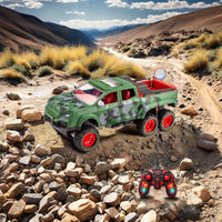 HKM-951187 1:16 Remote Control Climbing Car Toy - 6WD Rc Rock Crawler with Light Spray for Ages 8 and Up