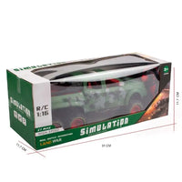 HKM-951187 1:16 Remote Control Climbing Car Toy - 6WD Rc Rock Crawler with Light Spray for Ages 8 and Up