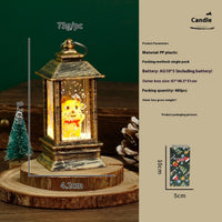 HKM-951187 Christmas LED Water Injection Decorative Candles – Santa Claus, Christmas Tree, Snowman, Elk in White or Bronze Shells