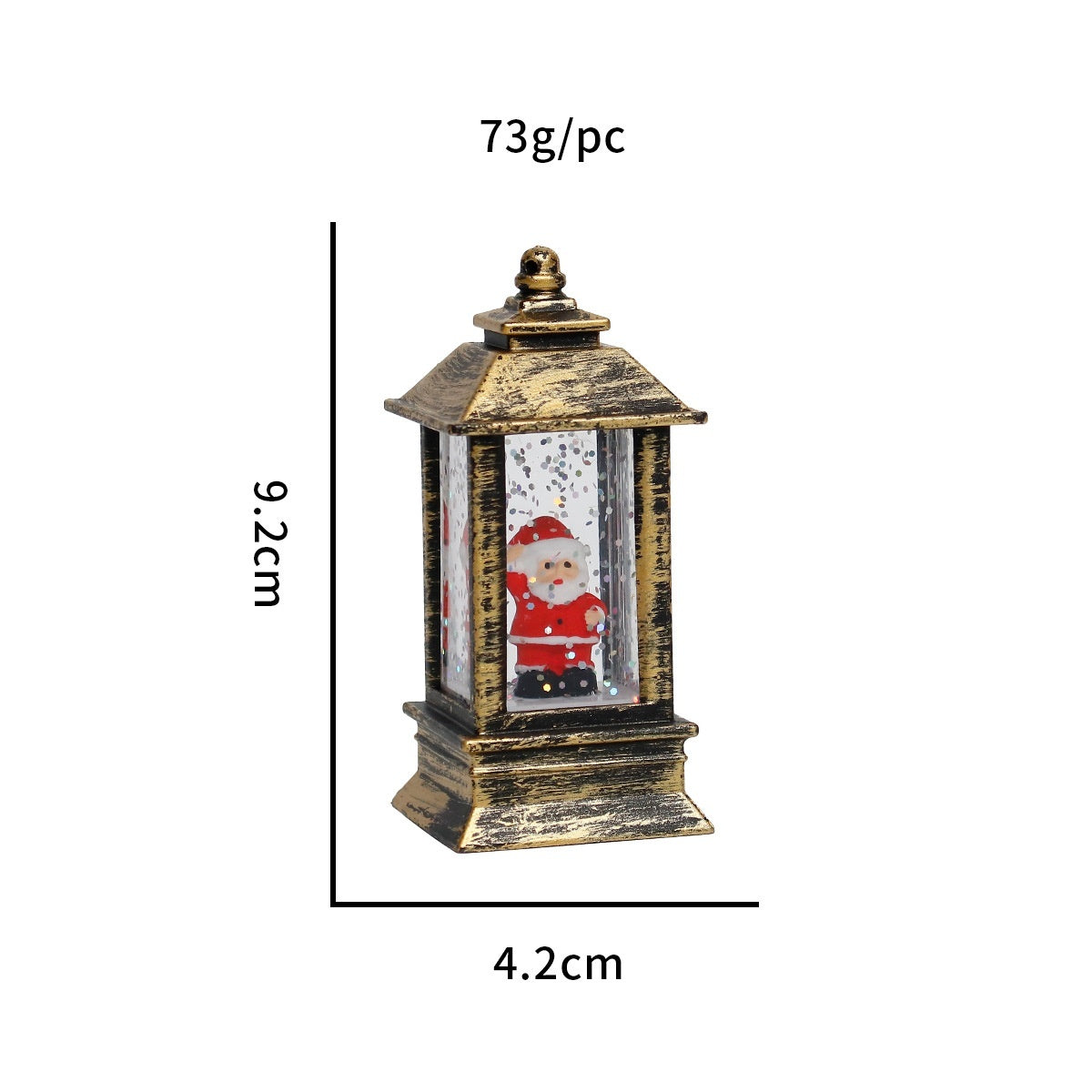 HKM-951187 Christmas LED Water Injection Decorative Candles – Santa Claus, Christmas Tree, Snowman, Elk in White or Bronze Shells