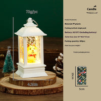 HKM-951187 Christmas LED Water Injection Decorative Candles – Santa Claus, Christmas Tree, Snowman, Elk in White or Bronze Shells