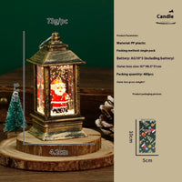 HKM-951187 Christmas LED Water Injection Decorative Candles – Santa Claus, Christmas Tree, Snowman, Elk in White or Bronze Shells