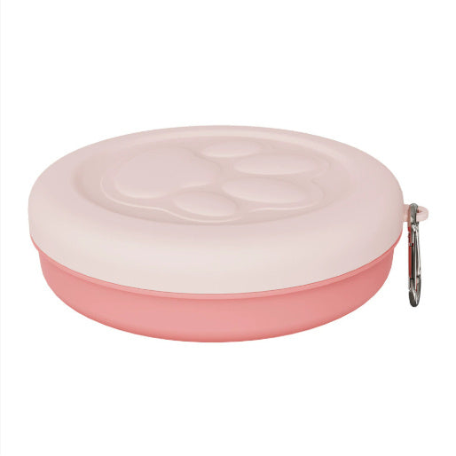 HKM-951251 Portable Dog Food and Water Bowl - Outdoor Snack Box for Pets in Various Colors