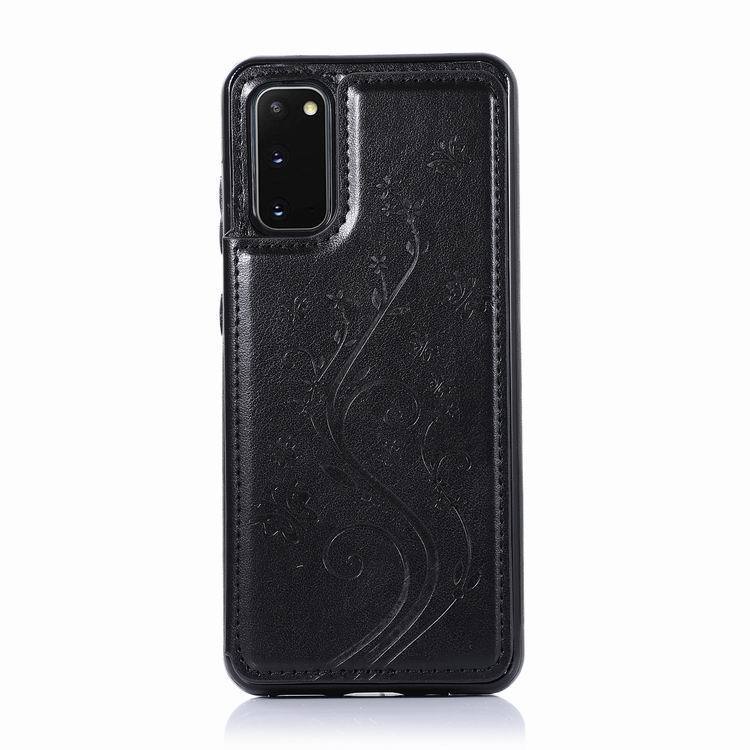 HKM-951315 Butterfly Embossed Leather Card Case for Mobile Phones, Various Colors Available