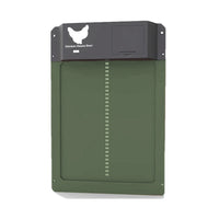 HKM-951379 Automatic Chicken Coop Door - Durable Plastic Design in Brown and Red