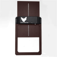 HKM-951379 Automatic Chicken Coop Door - Durable Plastic Design in Brown and Red