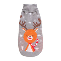 HKM-951379 Cozy Christmas Turtleneck Knitting Sweater for Dogs - Multiple Festive Patterns and Sizes