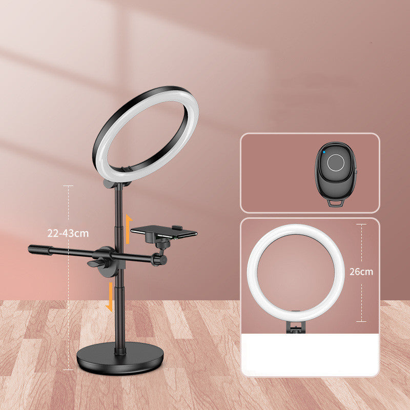 HKM-951443 Top-Down Photo Fill Light Lamp Support Frame with USB Power Supply and Adjustable Overhead Stand